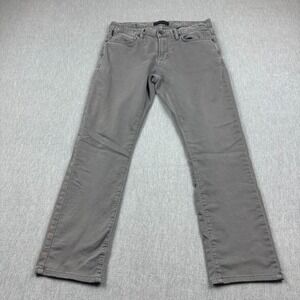 John Varvatos Mens Jeans 31 Fits 32x30 Gray Bowery Slim Straight Made in USA